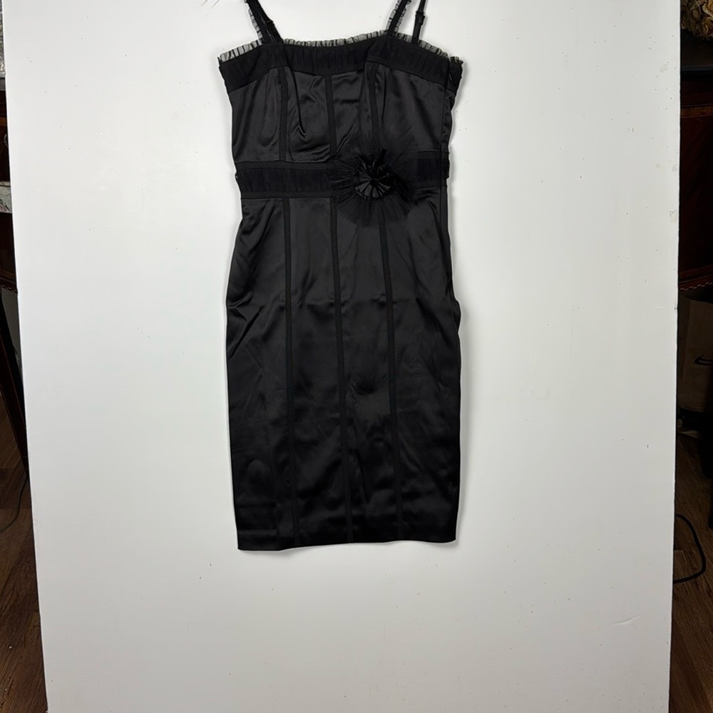 White House Black Market Black Evening Dress Sz 00 cocktails party